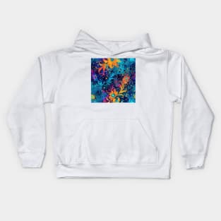 Rainbow flowers Kids Hoodie